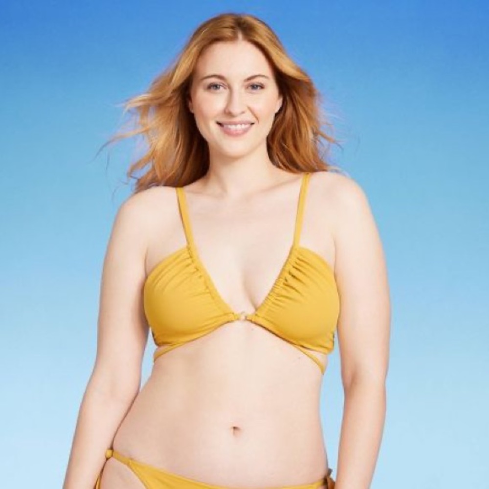 Shade & Shore Strappy Ring Detail Bikini Top